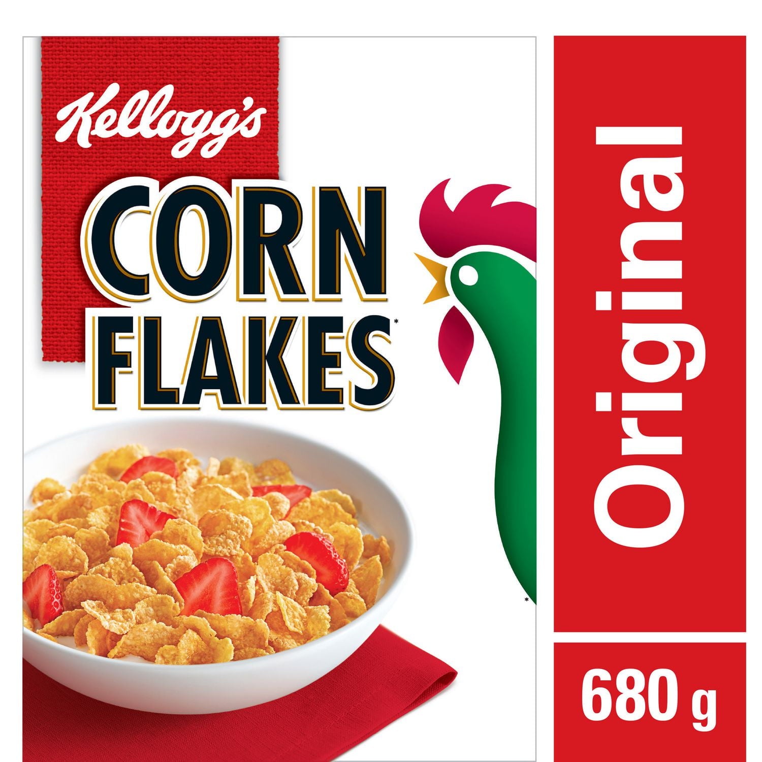 Kellogg's Corn Flakes Cereal, 680g / 23.98oz - Front